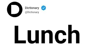 Lunch Meaning In English