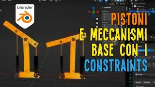 Constraints base in blender: rig di pistoni e meccanismi automatici