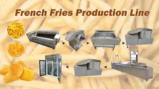 French fries production process | small french fries production line | frozen french fries line