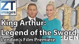 Charlie Hunnam Poppy Delevingne David Brooklyn Beckham King Arthur Legend of the Sword London