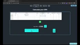GPA Calculator - Next.JS & Handsontable
