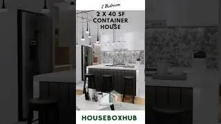 2 x 40 sf / Shipping container homes | 2 bedrooms ( Short )