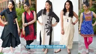 Indian Ethnic Office wear Lookbook | Indian Ethnic Wear | Perkymegs