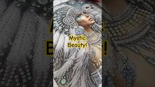 Mystic Beauty and Her Guardian Owl | Diamond Painting💎 #shorts #diamondpainting #artandcraft