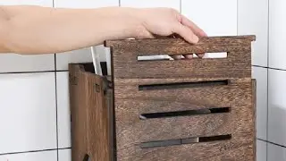 KIRIGEN WiFi Router Storage Box, Wooden Wireless Router Organizer Rack Shelf Box Review, Super Light
