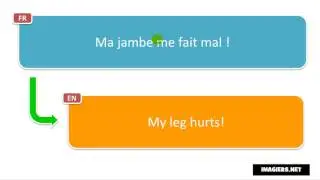 Learn French phrases # Ma jambe me fait mal !