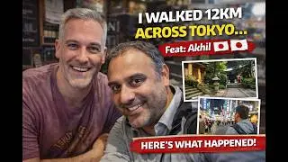 12km hike across Tokyo for an ice cold beer. Feat: Akhil 🇯🇵