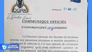 DGRK: Interdiction de payer les vignettes aupr&egrave;s des agents