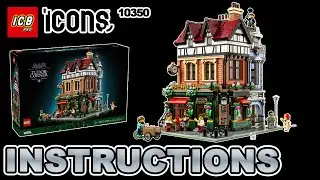 LEGO Icons Tudor Corner 10350 &ndash; 4K Build Instructions Slideshow