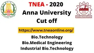 TNEA Cutoff 2019 - Anna University online Counselling