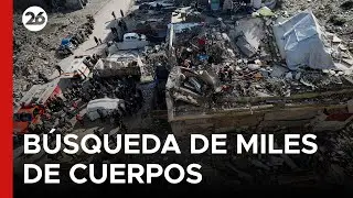 🇵🇸 GAZA | Defensa Civil inició la búsqueda de miles de cuerpos sepultados bajo los edificios