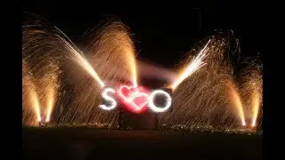 Lichterbild ❤️❤️ mit Feuerwerk