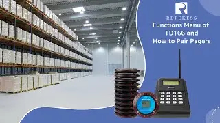 Retekess TD166 Warehouse Paging System Function Menu and How to Pair  Pager ID Alphanumeric Pager