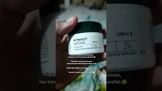 Pelan-pelan kulit terasa lebih halus, lebih bersih🥰 #Theraskin #AHA8Cream #SkincareMalam #KulitKusam