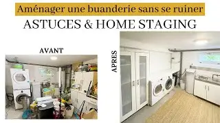 AMENAGER une buanderie 🧺 sans se ruiner ⇾ ASTUCES & HOME STAGING💡