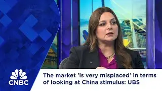 The market 'is very misplaced' in terms of looking at China stimulus: UBS