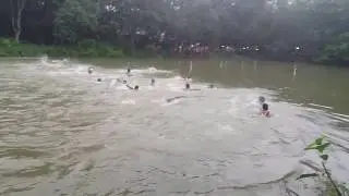 গ্রামের একটি বিরল সাতার প্রতিযোগিতা/Super Swim in village