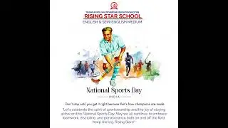 Happy National Sports Day! Keep shining, Rising Stars! #Nationalsportday #india #Sport #olympics