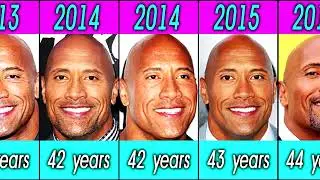 Dwayne Rock Johnson evolution from 1972 to 2023