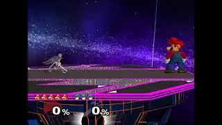 [Melee] Mario vs Lvl. 9 CPU Marth [TAS]