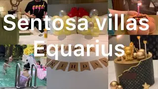 Happy birthday party at Villas Equarius #sentosasingapore