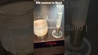 Silt Content in Sand #Silt_Content ⌛