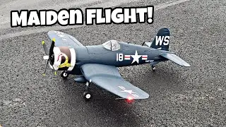 Maiden Flight!  The Arrows F4U-4 Corsair 1100mm PNP! (LIVE)