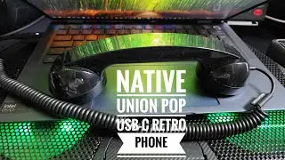 Телефон Native Union Pop USB-C – ретро-телефон с микрофоном и динамиком – распаковка.