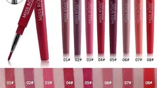 Miss rose matte lipsticks swatches + Review/ Miss rose 2 in 1 lipstick swatches/ Worth buying or not