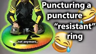 Inflatable Popping Experiment: How good is puncture resistant swim ring?