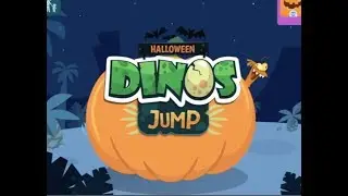 Dinos Jump Halloween! Части 1-2 &mdash; Демо-версия игры-экшена про динозавров для iPad для детей &mdash; Элли