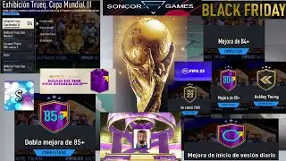 FIFA 23 TRUEQUES COPA MUNDIAL 3 ( 4 FICHAS NUEVAS ) / DOBLE MEJORA DE 85+ / MEJORA DE 84+ / Y 4 SBC+