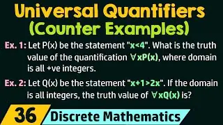 Universal Quantifiers - Counter Examples