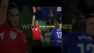 Subbed on to avoid a red&hellip; sent off in seconds #football #redcard
