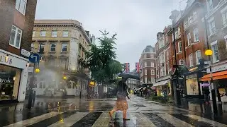Driving in London Rain | Fitzrovia to Barnsbury via Marylebone, Paddington,  Maida Vale, Camden Town