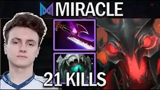 NIGMA.MIRACLE SHADOW FIEND WITH 21 KILLS - DOTA 2 7.30 GAMEPLAY