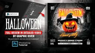 How to Design & Sell Halloween & DJ Flyers  |  Earn Money on GraphicRiver & Creative Market
