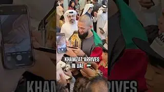 Khamzat Chimaev gets a hero&rsquo;s welcome in the United Arab Emirates 🇦🇪