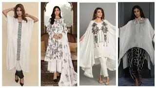 black and white combination || latest black and white kurti collection