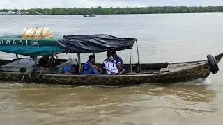 Kuala Enok Water Traffic During the Day