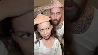 Forehead REVEAL! 😅 #jonathanjoly #shorts #daughter #trending