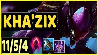 KHA'ZIX VS TALON - 11/5/4 KDA JUNGLE GAMEPLAY DIAMOND II