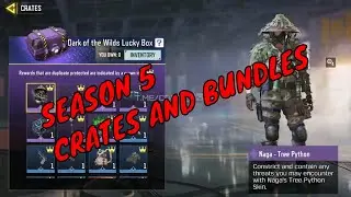 SEASON 5 CRATES AND BUNDLES CALL OF DUTY MOBILE LEAKS