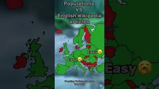 Populations VS Wikipedia articles 💀 #mapping  #shorts #viralshort #wikipedia #population