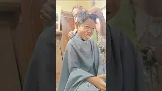 Potong rambut bareng kedua adikku #shorts
