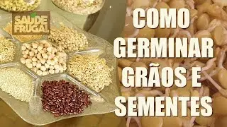 COMO GERMINAR HIDRATAR GRÃOS E SEMENTES ALIMENTAÇÃO VIVA CRUA VEGETAL