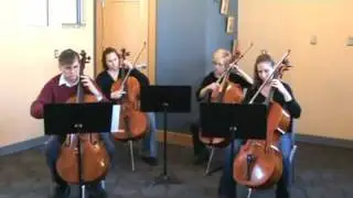Joplin's The Entertainer for Cello Quartet