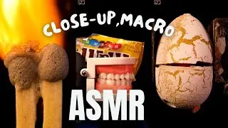 Melting ,Cutting small objects ASMR macro video from Close up KING #asmrvideo #closeup #macro