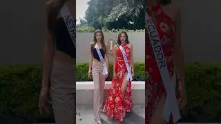 Miss Universe Netherlands 2023 Rikkie Koll&eacute; and Miss Universe Ecuador 2023 Delary Stoffers