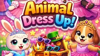 👗🐶 Girl Animal Dress Up Game | Cute Fashion Animals | Fun Dress Up Game 💖#zarvixgaming 